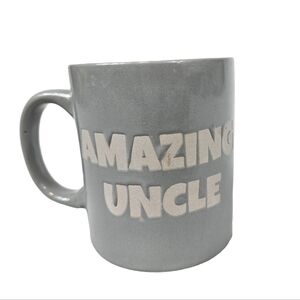 Unbranded Gray Amazing Uncle Coffee Mug Tea Cup‎ Glazed Ceramic P61
